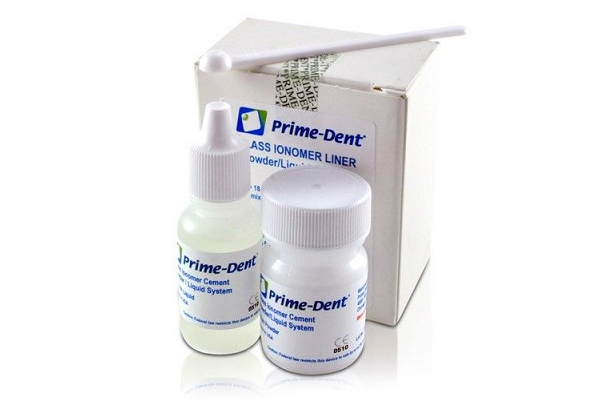 Prime-Dent Dental Glass Ionomer LINER Luting Cement Kit Crowns USA DEALER