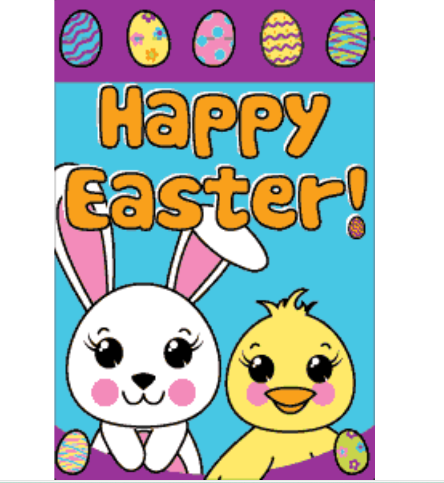 Happy Easter Garden Flag – 24x36in Garden Yard Decor for Easter Celebration