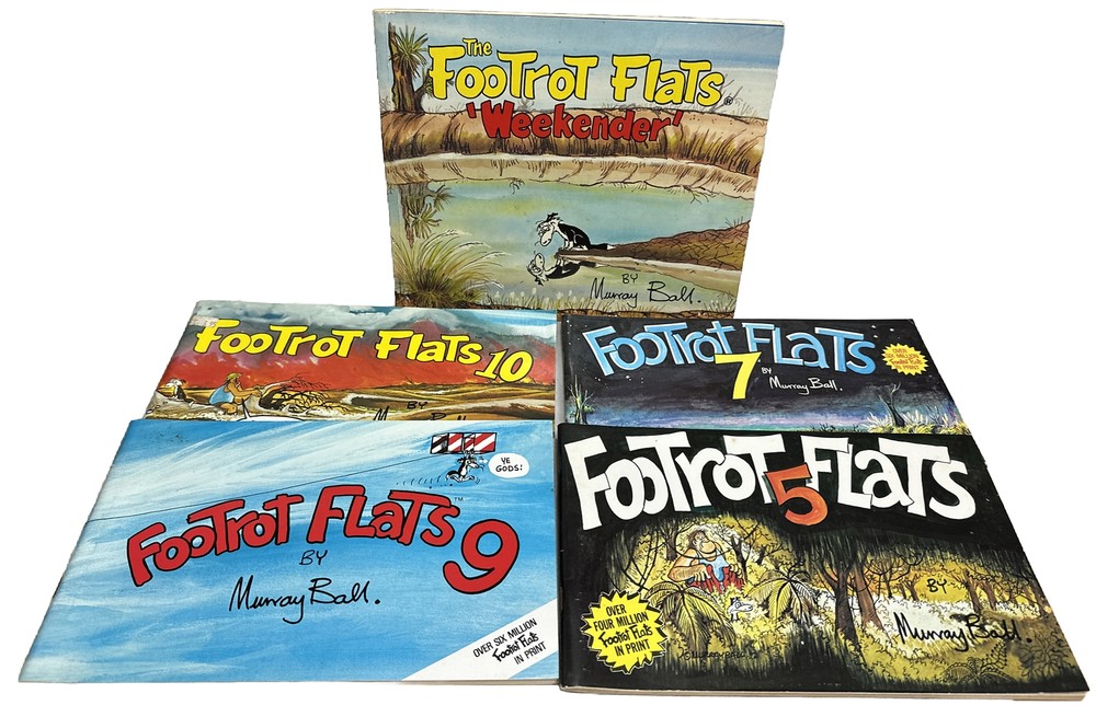 Vintage Footrot Flats Comics 5 7 9 10 & Weekender by Murray Ball Good Condition  