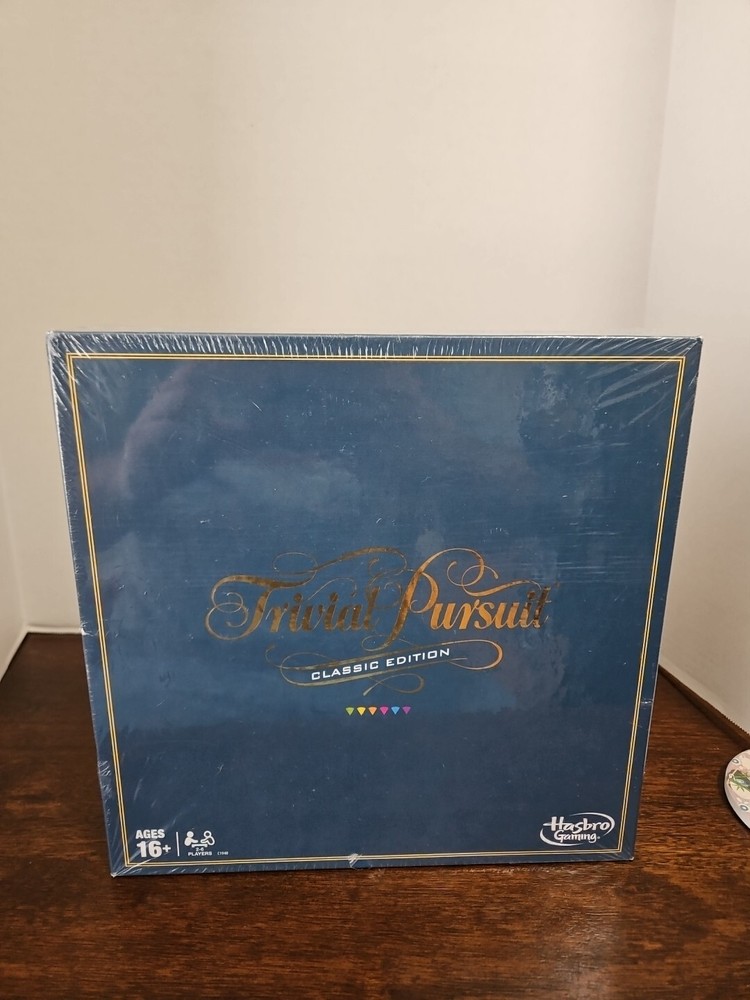 Brand New Factory-Sealed Hasbro Trivial Pursuit Classic Edition Board Game – Original Edition for Endless Fun and Knowledge!