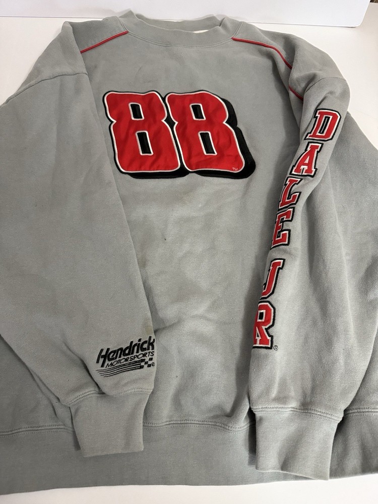 Vintage Dale Earnhardt Jr #88 NASCAR Chase Authentics Embroidered Sweatshirt Size XL