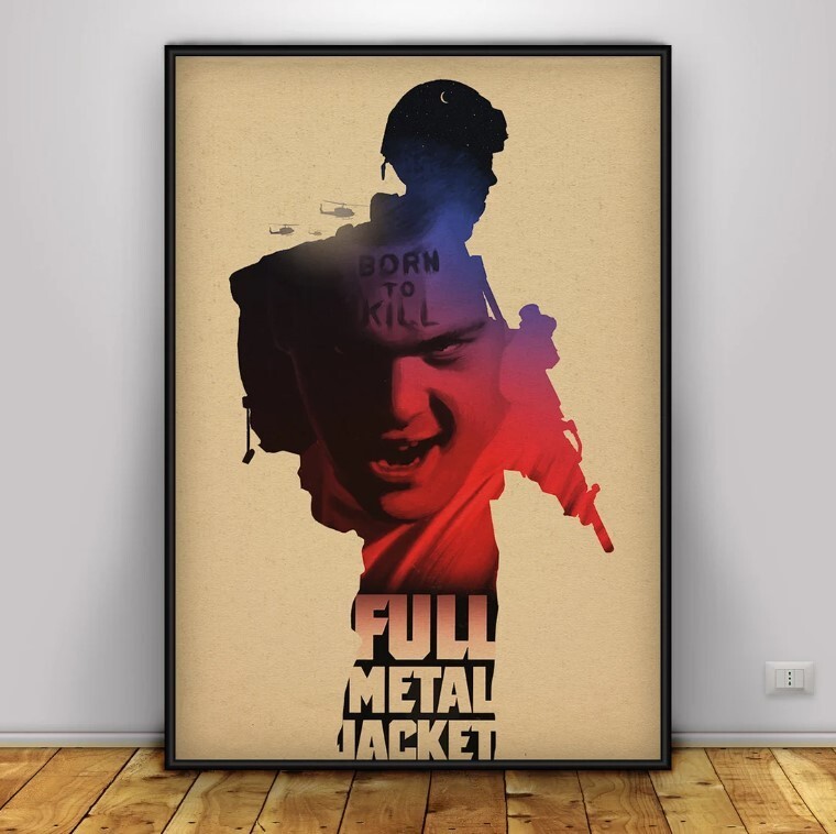 Full Metal Jacket Movie Poster - Vintage Wall Art Home Decor Print 8