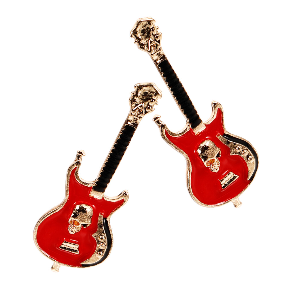 Stud Earrings for Women Pearl Guitar Pick Holder Necklace Miss