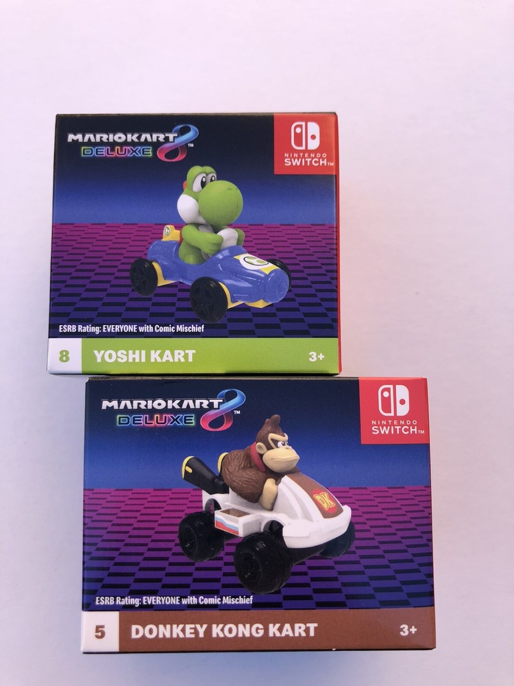 NEW! Mario Kart 8 Deluxe Donkey Kong  #5 & #8 Yoshi New McDonald’s  2024