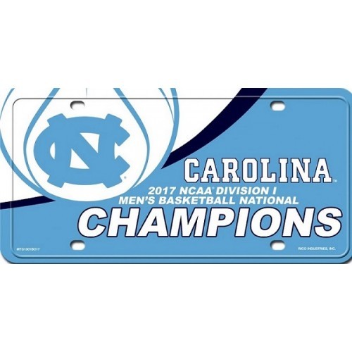 north carolina tar heels 2017 champions ncaa basketball license plate usa made