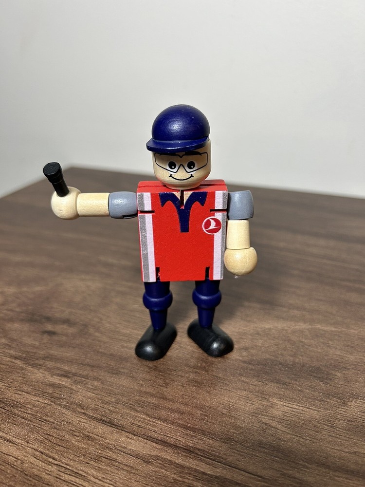 Jual Turkish Airlines Wooden Toy Figure Air Traffic Controller 2018