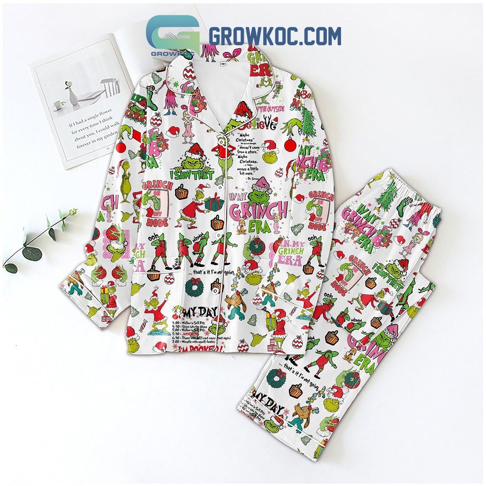 Grinchmas Christmas Holiday Love Pajama Set for Festive Comfort