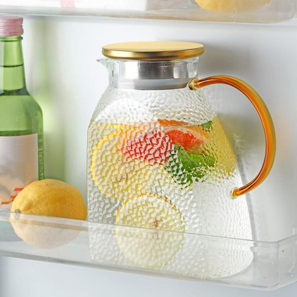 Chilled Fridge Water Pitcher with Lid for Cold Drinks and Juices
