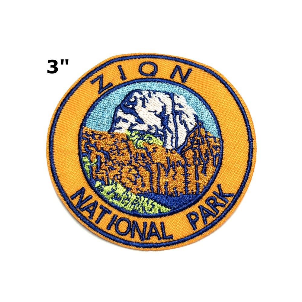Zion National Park Embroidered Patch iron-on Nature Applique Travel Souvenir