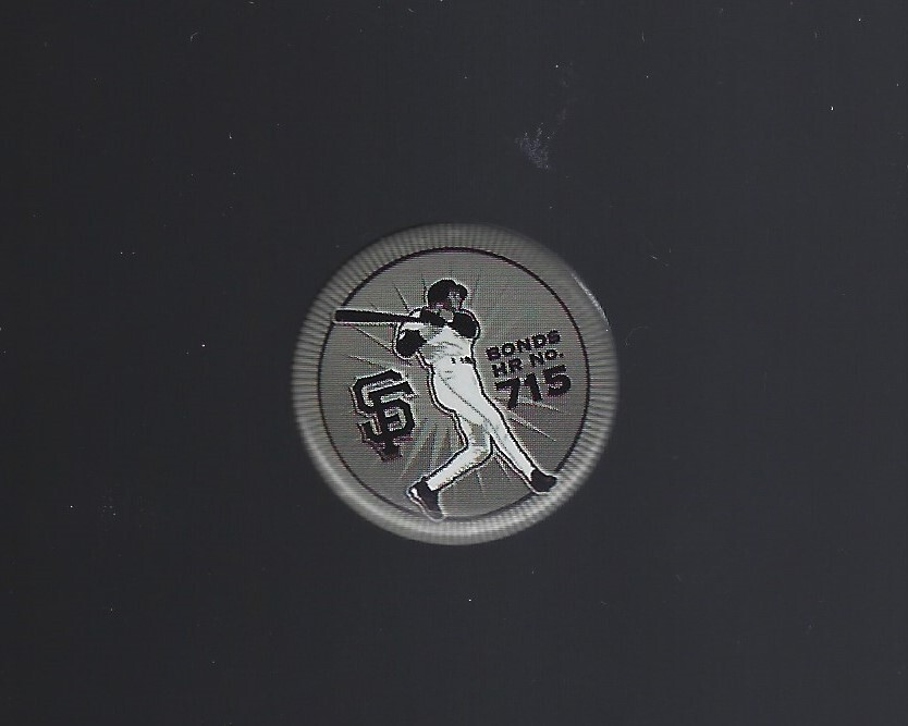 Barry Bonds San Francisco Giants One-Inch SGA Home Run #715 Pinback Button