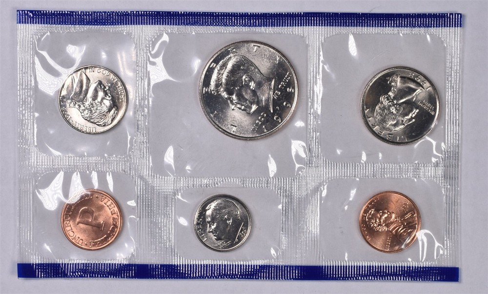 1998-P US Mint Uncirculated 5-Coin Partial Set Without Envelope