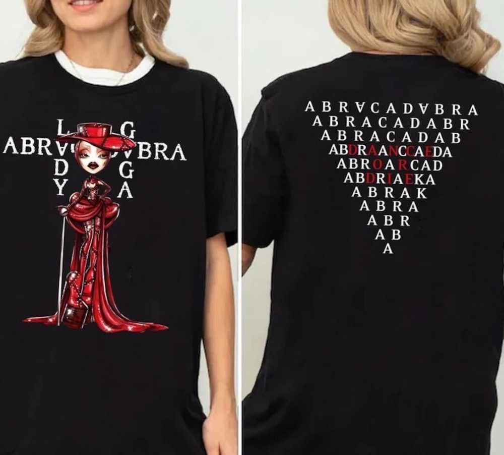 Abracadabra Black Unisex T-shirt, Perfect Gift For Lady Gaga Fan-image