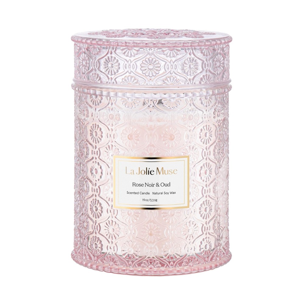 Rose Noir & Oud Scented Candle – Valentine's Gift for Women