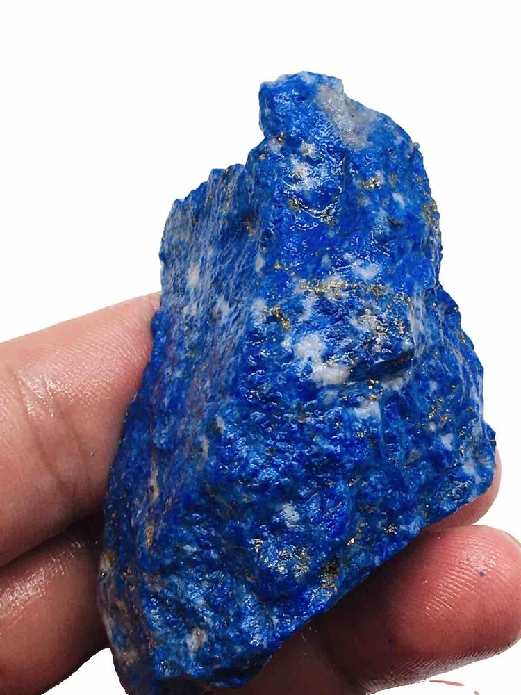 A+++ Royal Blue Lapis Lazuli Rough Stone 75mm Natural Gemstone