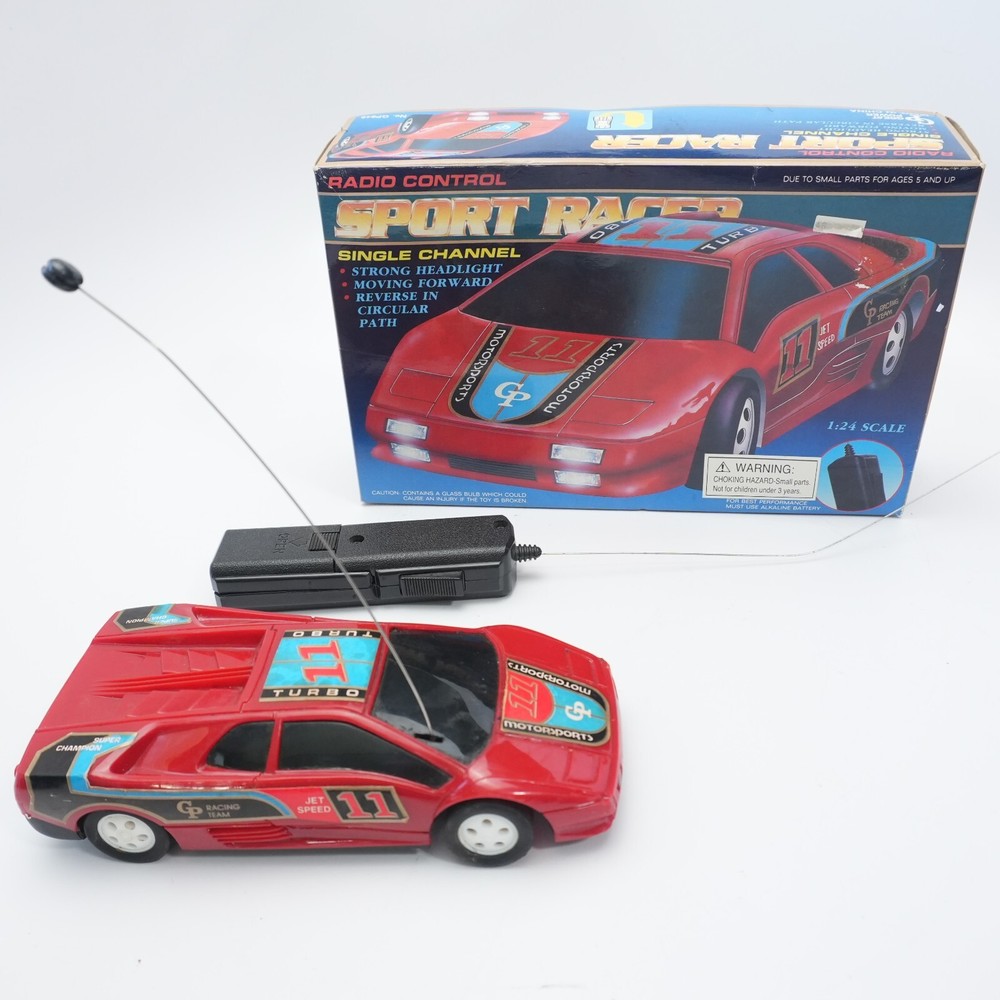 Vintage Radio Remote Control Sports Car  Lamborghini 1/24 Radio Shack GP848