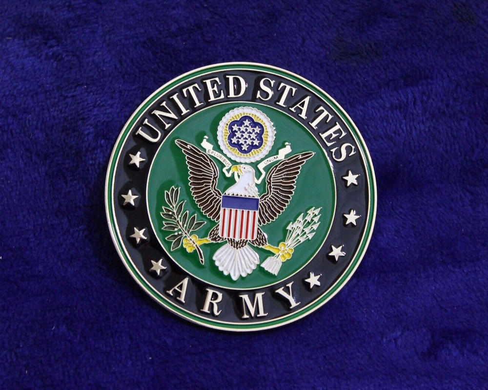 US Army Grille Badge Plate Topper Sign Bumper Accessory Bumper