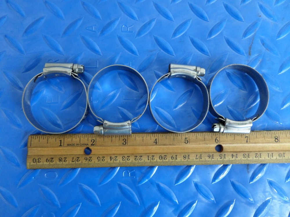 316 Stainless Steel Hose Clamps #20 (32-44mm) – Set of 4-image