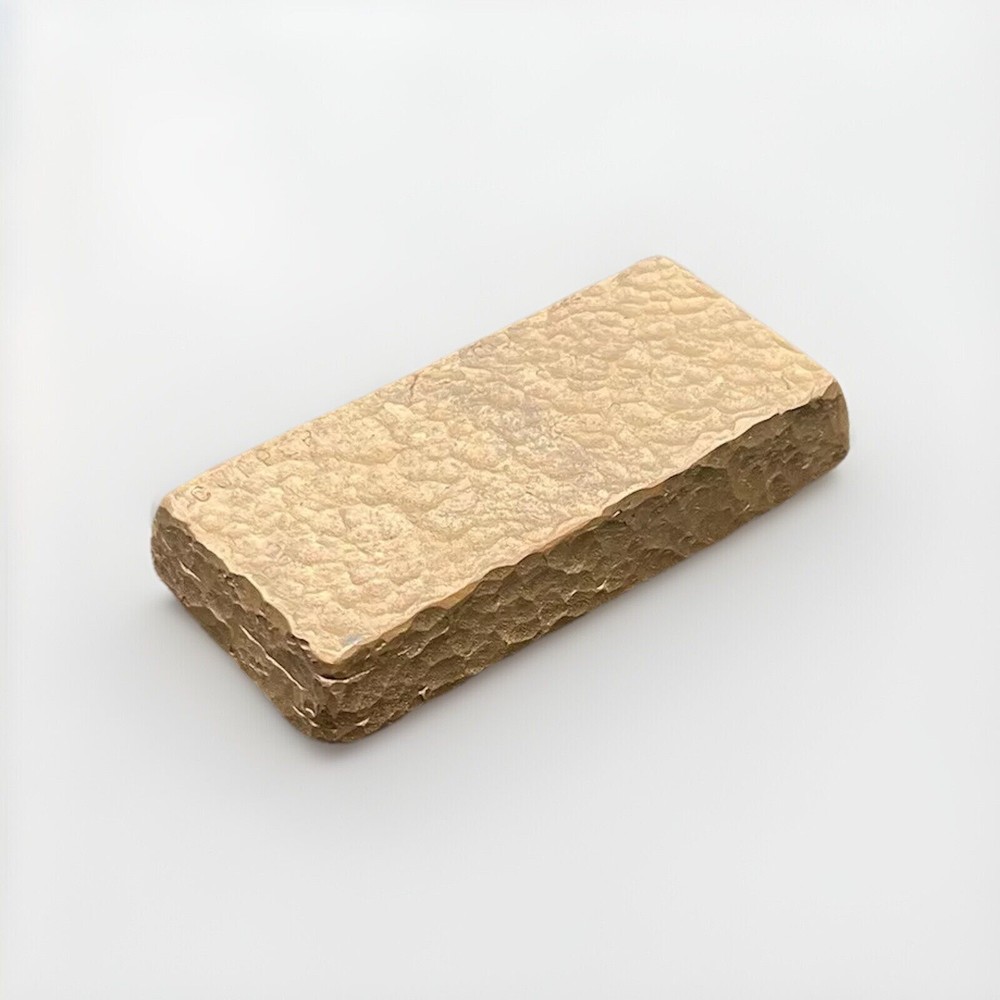 Hammered Copper Ingot decoration