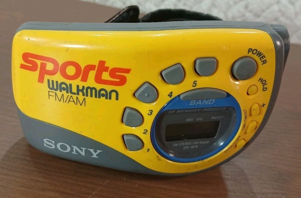 Sony SRF-M78 Sports Walkman AM/FM Radio w Adjustable Arm Strap