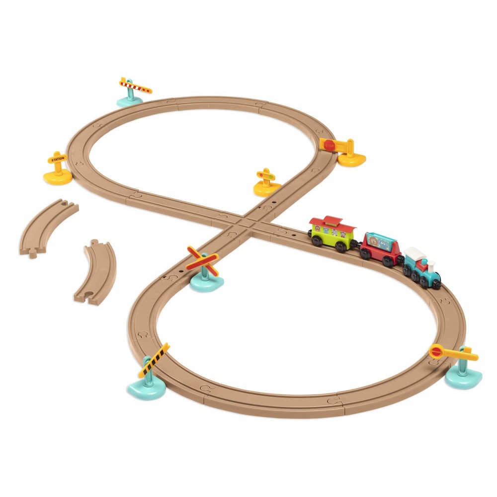– Train Set For , Toddlers – 29Pc Train Track Set With Trains And Accessories...