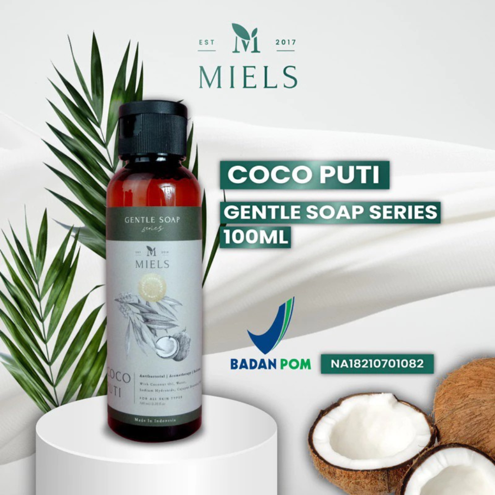 Miels Coco Puti Soap for Face & Body Reduces Inflammation Naturally
