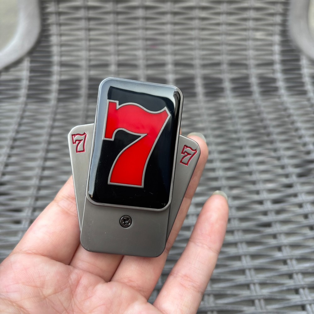 EDC Fidget Slider Lucky Seven Push Card Magnetic Slider ADHD Anti Stress Toys