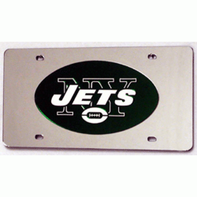new york jets nfl football team logo laser license plate made in usa