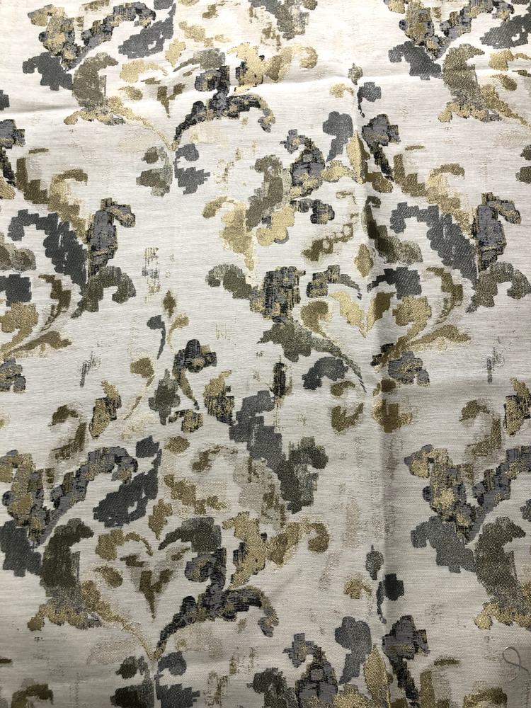 Two-Piece Fabric Bundle - Silver and Gold Fabrics, Shiny Qualities!