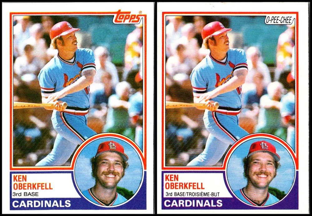 1983 Ken Oberkfell (2) Card Lot - LIMITED EDITION – RARE GEM