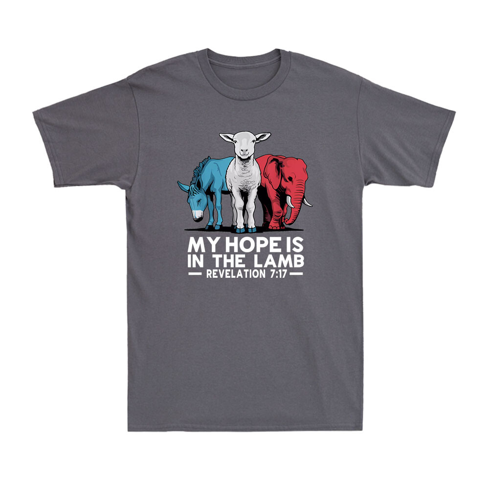 My Hope Is In The Lamb Revelation 7:17 Christian God Jesus Faith Men's T-Shirt