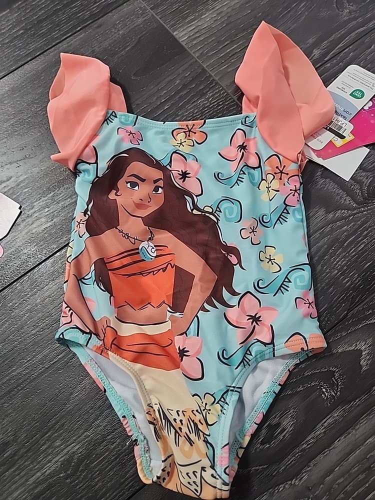12 Months Disney Princess Moana One-piece Swimsuit Nwt