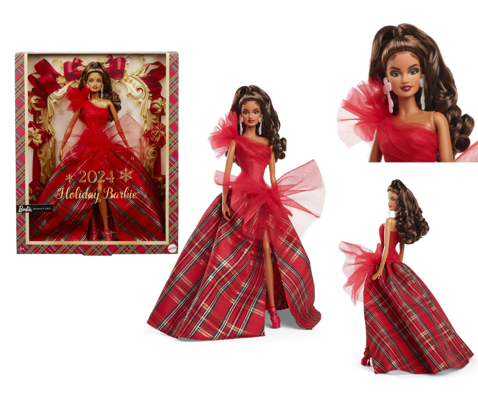 NEW! 2024 Holiday Barbie Dolls, Barbie Signature, Voluminous Light Brown Hair