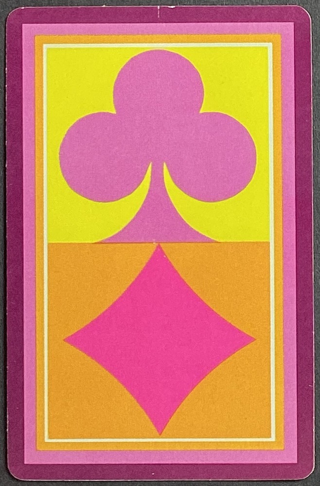 Club Diamond Pips Design Vintage Single Swap Playing Card 10 Clubs