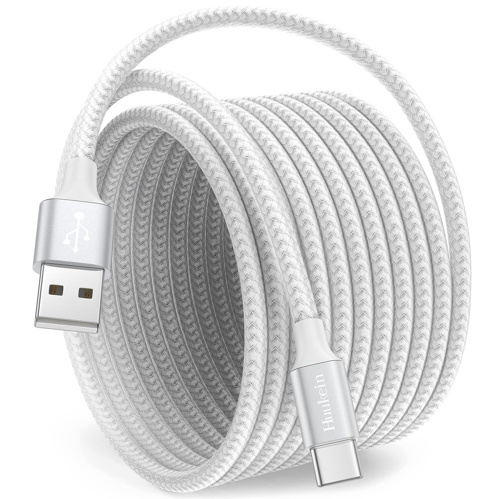 10 ft Huukein White USB A to USB C Fast Charging Cable