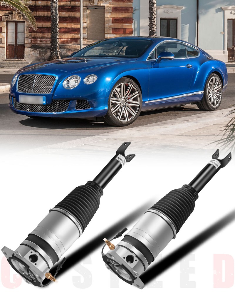 Pair Rear Air Suspension Shock Strut For Bentley Continental GT GTC VW Phaeton