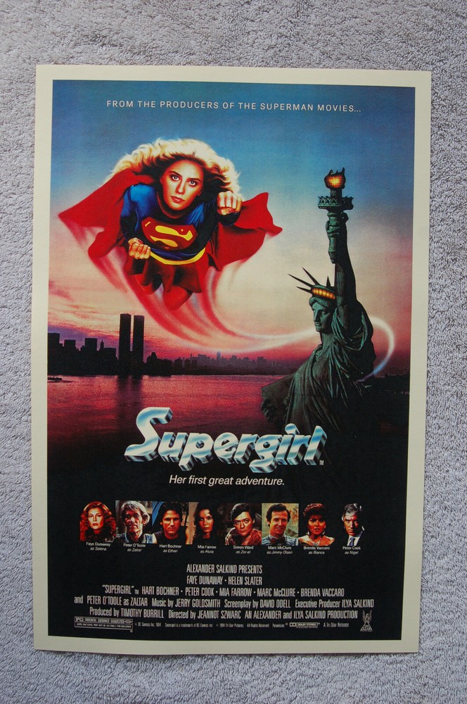 Supergirl Original Vintage Lobby Card Movie Poster