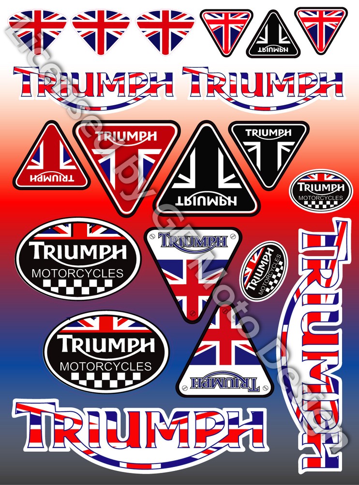 Daytona 675 Motorcycle Stickers Set Decals Speed Triple 1050 Tiger Sprint R /153