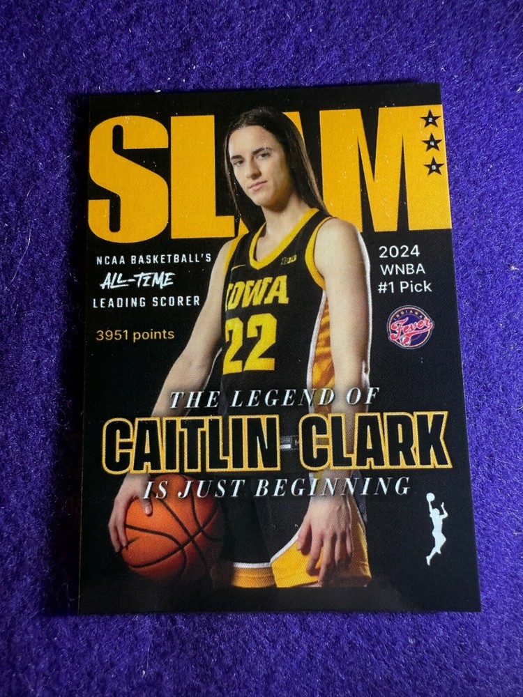 Caitlin Clark basketball card Indiana Fever WNBA Iowa Hawkeyes
