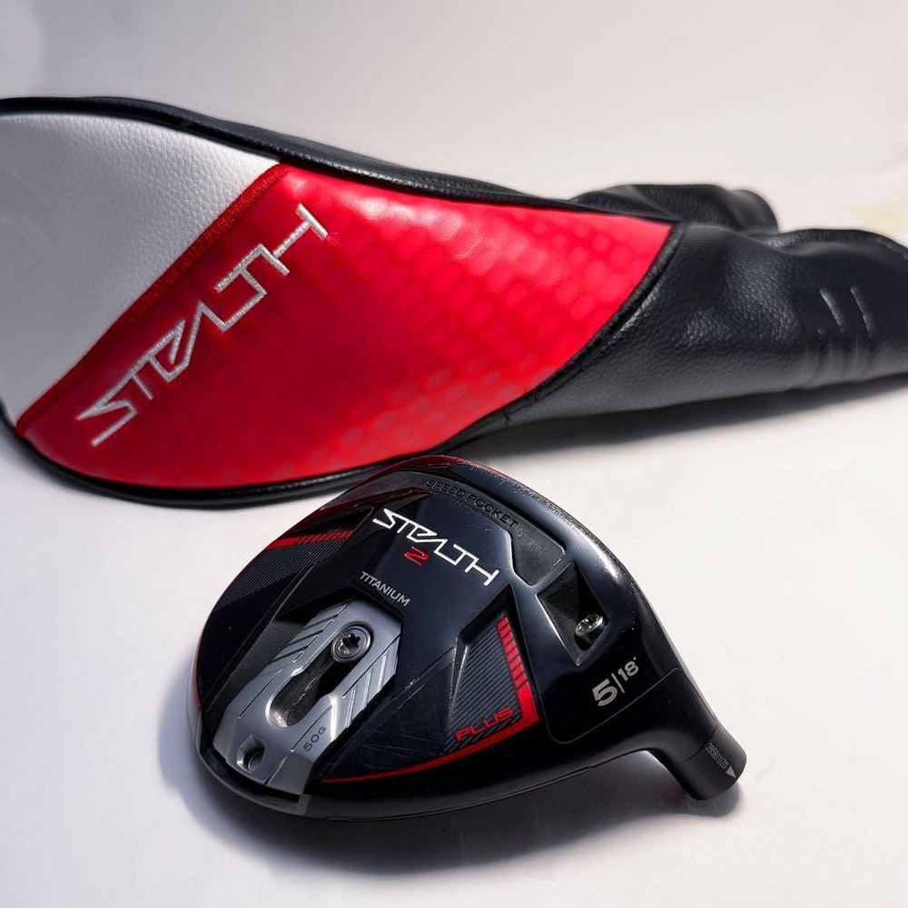 TaylorMade Stealth 2 Plus 5 Wood Golf Club Head with Cover Pre-Owned