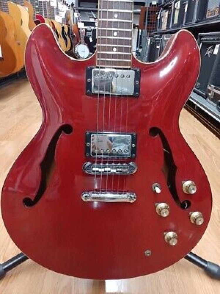 YAMAHA SA-700 SUPER AXE Semi Acoustic Electric Guitar Red Used From Japan