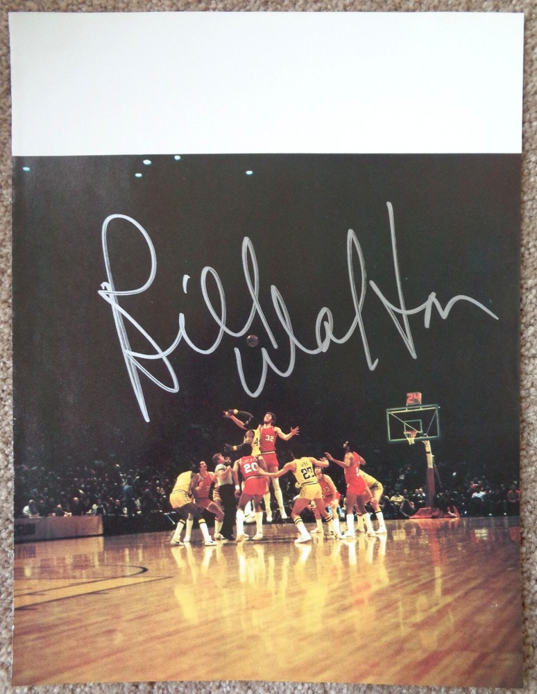 Signed BILL WALTON Magazine PICTURE InPerson Portland Blazers Autograph JumpBall