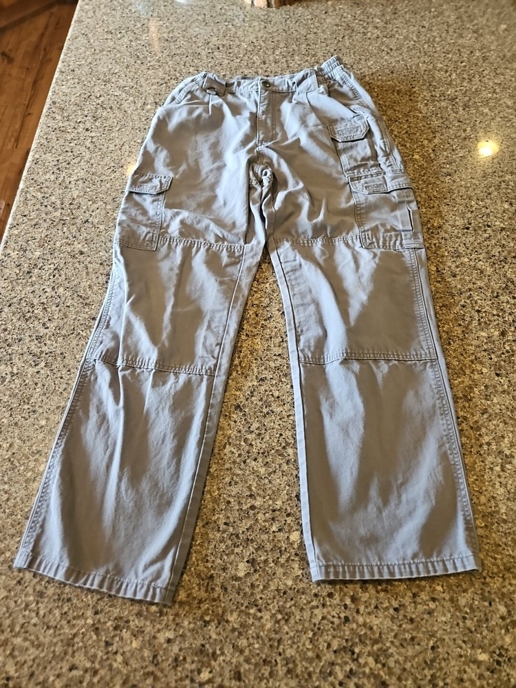 511 Tactical Pants Mens Gray Cargo Work Utility No Size Tag 27?x30