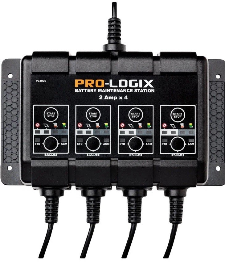 Clore Automotive PL4020 4-Bank Solar Pro Logix 12V 2A Smart Battery Charger