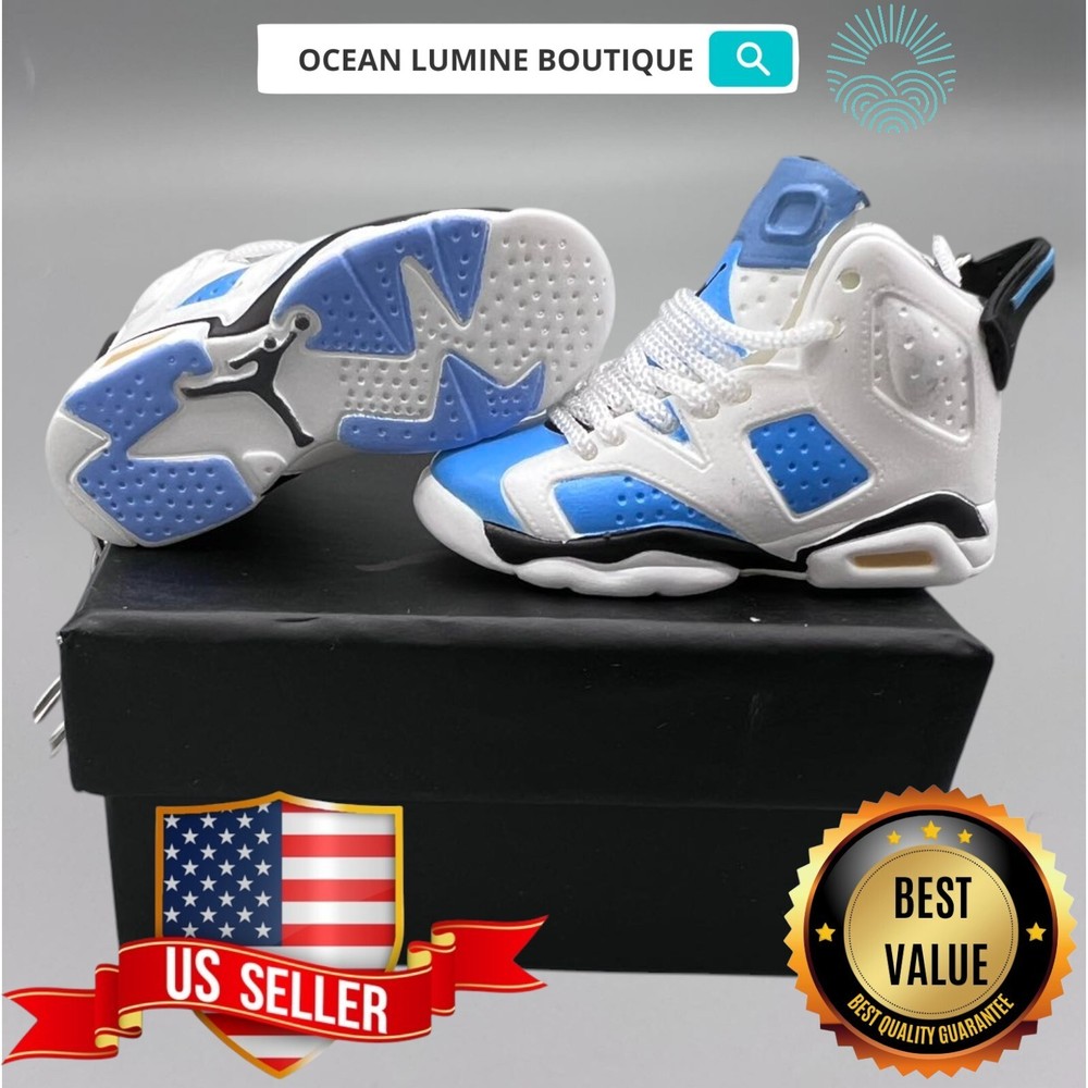 Air Jordan 3D Mini Sneaker Keychain, Shoe Keyring Shoe Box, Display Box Option