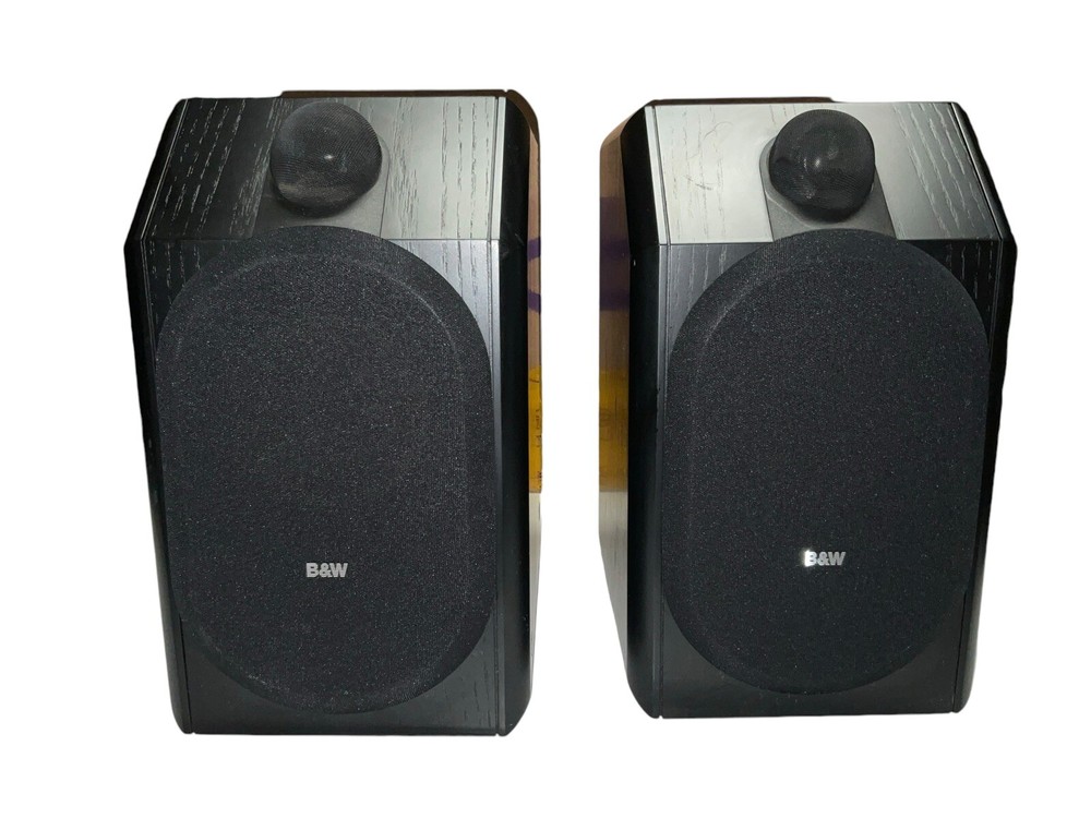 Bowers Wilkins B&W CDM1 Special Edition Bookshelf Speakers Black Ash Fully Tested