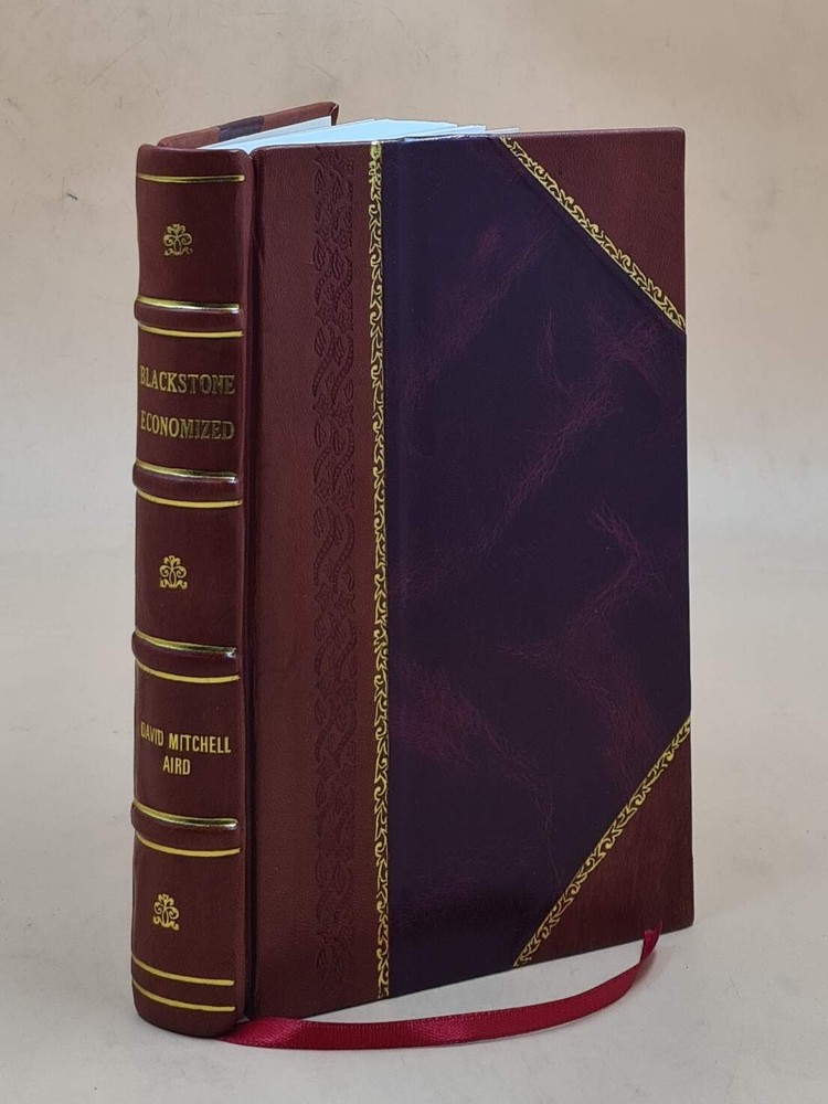 Blackstone Economized Compendium of English Laws Leather Bound Edition