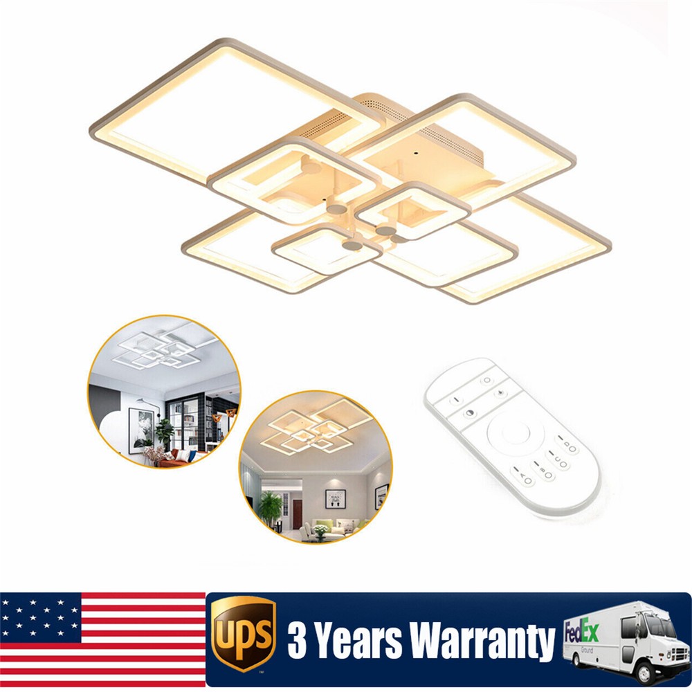 Dimmable Modern LED Ceiling Light Chandelier for Living Room Decor