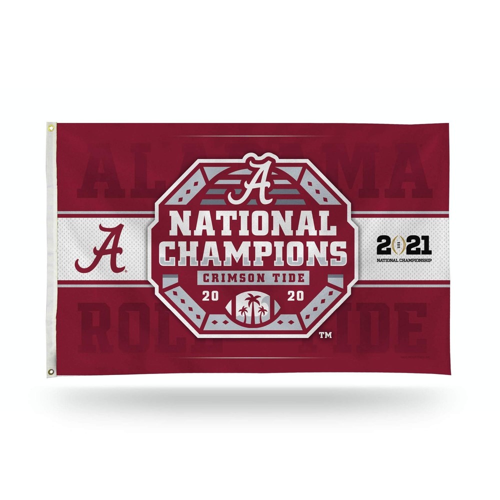 Alabama Crimson Tide 2020 National Champions Premium College Football Flag