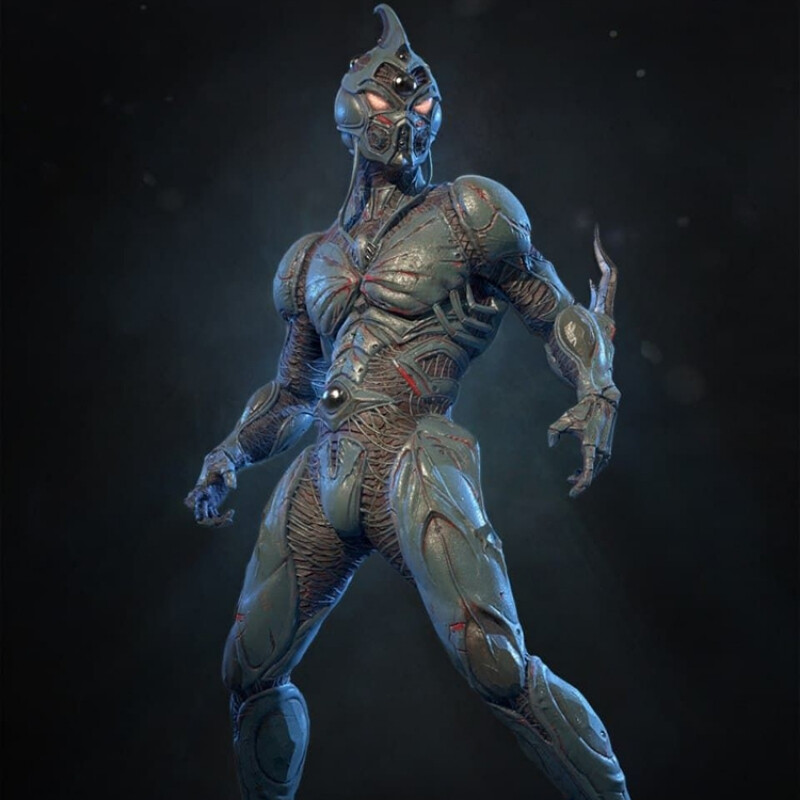 The Guyver  Diy 1/24 Scale Resin Figure Model Kit Unpainted Unassembled Toys