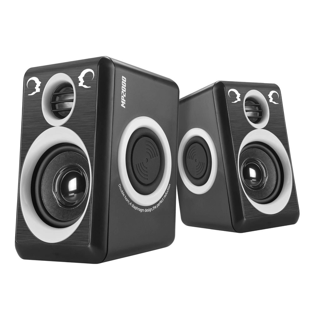 Computer Speakers with Surround Sound 2.0CH USB Wired Powered Multimedia Spea...